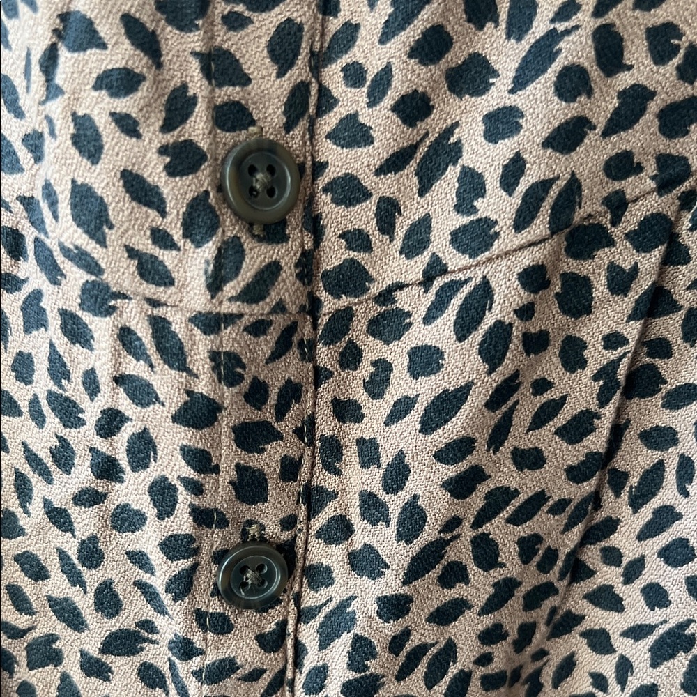 NWT Abercrombie & Fitch Brown Spotted Midi Dress - Picture 5 of 6